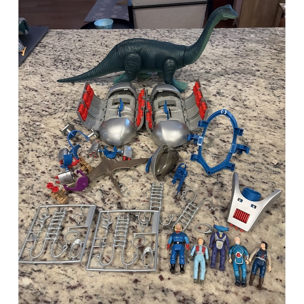 Vintage 1987 TYCO Dino Riders Diplodocus Questar Aries Figure Lot Parts Repair